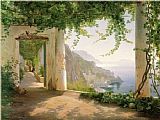 Amalfi Canvas Paintings - Amalfi dia Cappuccini 1